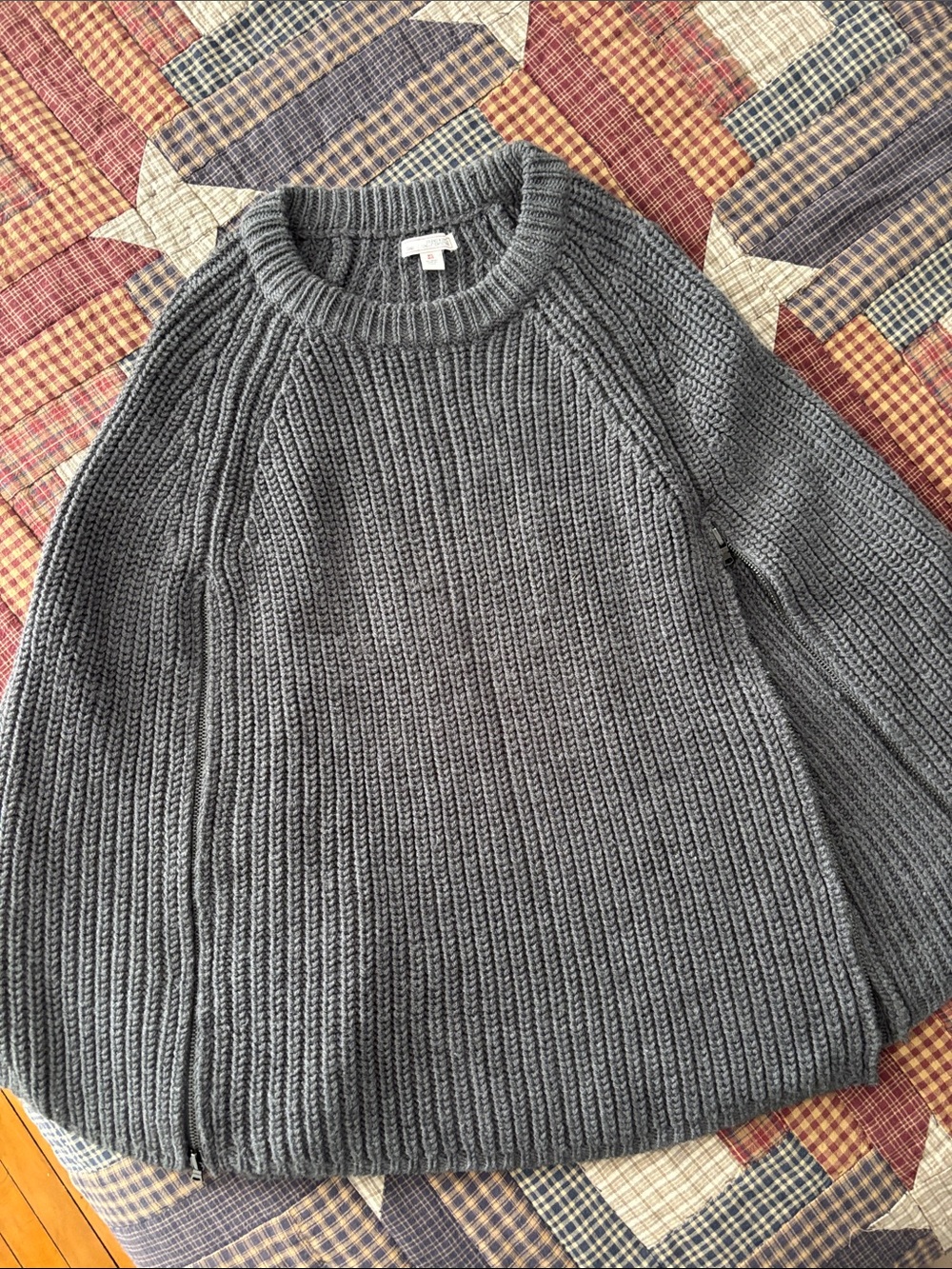 GAP Chunky Ribbed Crewneck Sweater - Gray